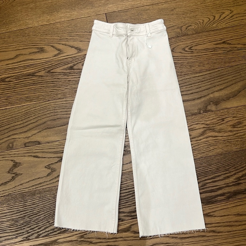 Girls Mango Wide Leg Jeans